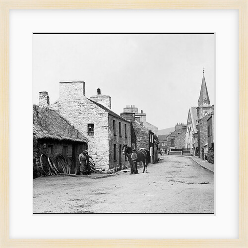 Thatched Smithy and Chapel, Ballasalla, Isle of Man by George Bellett Cowen